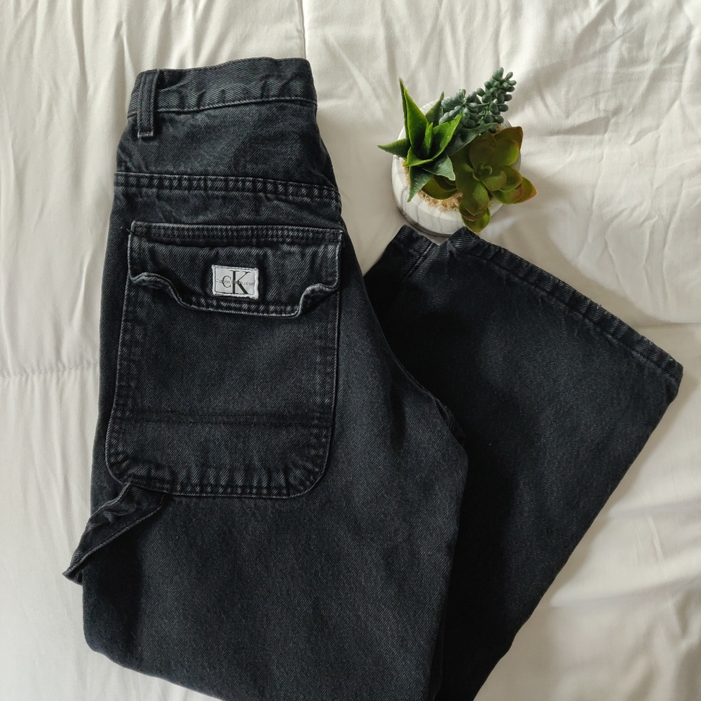 VINTAGE CALVIN KLEIN CARPENTER MOM JEANS